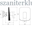 Kép 5/5 - ravak 10° free falba süllyesztett csaptelep váltó nélkül r-boxhoz, td f 066.00