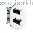 Kép 1/5 - ravak chrome termosztátos falba süllyesztett csaptelep 3 utas r-boxhoz multi, cr 067.00
