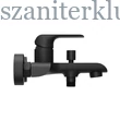 Kép 2/4 - ravak flat black fekete fali kádcsaptelep, fl 022.20/150