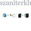 Kép 4/5 - ravak flat black fekete falsík alatti csaptelep váltó nélkül, kizárólag r-box varival fl066.20
