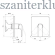 Kép 5/5 - ravak flat black fekete falsík alatti csaptelep váltó nélkül, kizárólag r-box varival fl066.20