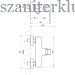 Kép 3/3 - ravak flat black fekete zuhanycsaptelep, fl 032.20/150
