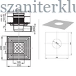 Kép 6/6 - ravak sn501 padlóösszefolyó 105x105, rozsdamentes acél