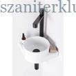 Kép 3/5 - ravak puri black fekete álló mosdócsaptelep leeresztő nélkül 320 mm, pu 015.20