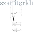 Kép 5/5 - ravak puri black fekete álló mosdócsaptelep leeresztő nélkül 320 mm, pu 015.20