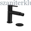 Kép 1/4 - ravak puri black fekete álló bidécsaptelep clikk-clakk leeresztővel 155mm, pu 055.20