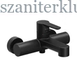 Kép 1/5 - ravak puri black fekete fali kádcsaptelep, pu 022.20/150