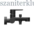 Kép 3/4 - ravak puri black fekete fali kádcsaptelep váltóval, pu 022.21
