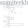 Kép 3/3 - ravak puri black fekete süllyesztett mosdócsaptelep, pu 019.20