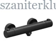 Kép 1/5 - ravak puri black fekete fali termosztátos zuhanycsaptelep, pu 033.20/150