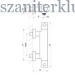 Kép 5/5 - ravak puri black fekete fali termosztátos zuhanycsaptelep, pu 033.20/150