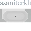 Kép 2/3 - ravak freedom corner II tec l térbenálló akrilkád 175x86 fehér/ fekete lefolyó