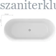 Kép 2/2 - ravak freedom o tec térbenálló akrilkád 170x77 fehér, fekete lefolyóval