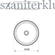 Kép 5/5 - ravak uni 400 slim mosdó