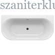 Kép 3/6 - ravak ypsilon wall térbenálló akrilkád wall 178x86 fehér, fekete túlfolyóval