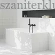 ravak fali állítható zuhanytartó, fekete matt