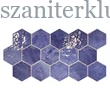 Kép 1/2 - realonda hex zellige blue csempe 26,5x51 cm