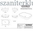 Kép 2/2 - gsgi easy mosdótál 60x42