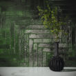 amadis brutalist brick crackle emerald fényes csempe 3,8x23,5 cm