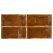 Kép 2/2 - amadis seville crackle caramelo fényes csempe 6,5x13 cm