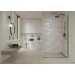 Kép 2/5 - cersanit foggy night wall light grey inserto leaves satin dekor 59,8x59,8 cm