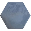 Kép 1/2 - cifre moon hex blue fényes csempe 16x18 cm