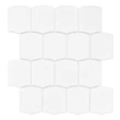 Kép 1/3 - dunin arcado white matt 26,6x29,2 cm