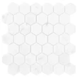 Kép 1/3 - dunin black&white carrara white hexagon 48 glossy 29,8x30,2 cm