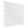 Kép 3/3 - dunin mini hexagon white matt 30x26 cm