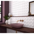 Kép 2/2 - equipe curve white gloss csempe 8,3x12 cm