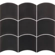 Kép 1/2 - equipe wave black gloss csempe 12x12 cm