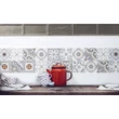 Kép 2/2 - Fabresa artisan baza blanco decor mix brillo csempe 10x20 cm