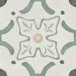 Kép 1/3 - harmony sirocco green flower 22,3x22,3 cm