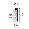 Kép 2/2 - orac decor square sx171 lábazati díszléc