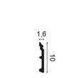 Kép 2/2 - orac decor contour sx173 lábazati díszléc