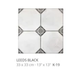 Kép 1/2 - realonda leeds black 33x33 cm