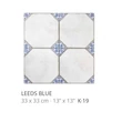 Kép 1/2 - realonda leeds blue 33x33 cm