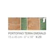 Kép 1/2 - realonda portofino terra emerald 15x45 cm