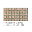 Kép 1/2 - realonda tetuan cotto emerald 31x56 cm