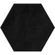 Kép 2/2 - ribesalbes plain hex black padlólap 23x27 cm