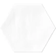 Kép 1/3 - ribesalbes plain hex white padlólap 23x27 cm
