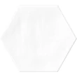 Kép 3/3 - ribesalbes plain hex white padlólap 23x27 cm