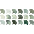 Kép 1/2 - ribesalbes calm drop moss gloss csempe 15,2x17,2 cm