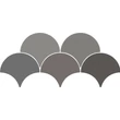 Kép 1/2 - ribesalbes sailing drop dark grey gloss csempe 15,2x17,2 cm