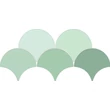 Kép 1/2 - ribesalbes sailing drop green gloss csempe 15,2x17,2 cm