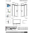 Kép 3/3 - radaway essenza pro gold walk in 75 zuhanyfal, 200x75 cm