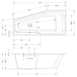 Kép 2/2 - RIHO RETHINK SPACE aszimmetrikus kád, jobbos  160x75 Kép 2/2 - RIHO RETHINK SPACE aszimmetrikus kád, jobbos  160x75