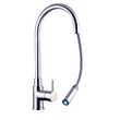 Kép 2/3 - sapho duna mososgató csaptelep kihúzható zuhanbyfejjel inox, 215/237/469 mm, DU015