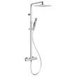 Kép 1/6 - sapho spy termosztátos zuhanyoszlop, fejzuhany 250x250 mm, állítható magasság króm, SJ139