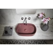 Kép 3/5 - sapho infinity oval kerámiamosdó, 55x36cm, gesztenye vörös